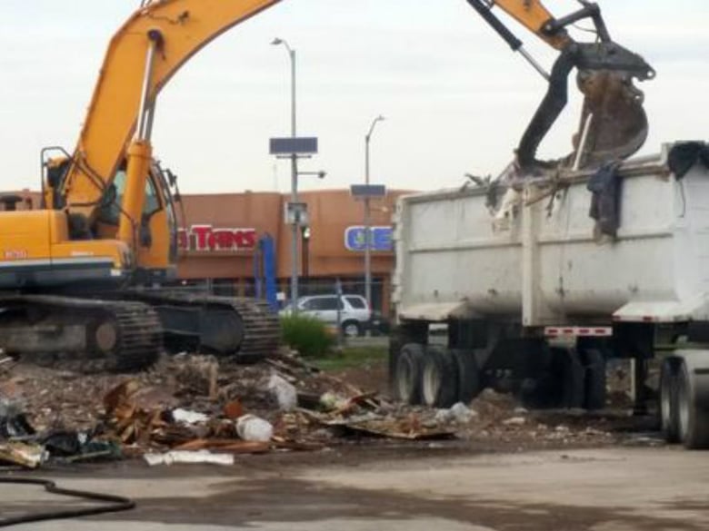 Demolition continues at the Motel 6 near the Howe About Arden shopping center.